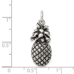 Sophia Jewelers 925 Sterling Silver Antiqued Pineapple Charm Pendant