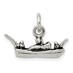 Sterling Silver Antiqued Boat Charm