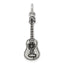 Sterling Silver Antiqued Acoustic Guitar Charm