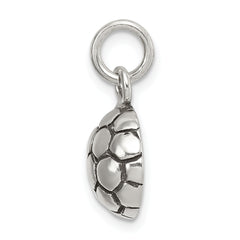 Sterling Silver 925 Men's Soccer Ball Charm Polished Vintage Style