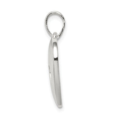 Sterling Silver 925 Heart Paw Print Pendant Anti-Tarnish Elegant Design