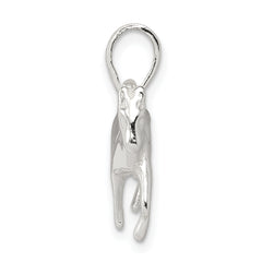 Sophia Jewelers 925 Sterling Silver 3D Polished Horse Pendant for Men