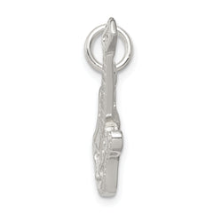 Sterling Silver 925 Guitar Charm with Polished Anti-Tarnish Finish