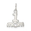 Sterling Silver Polished #1 MOM Charm