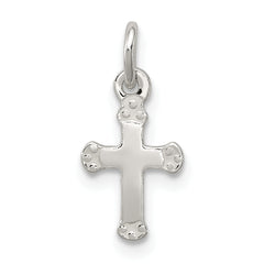 Sterling Silver Polished Cross Charm
