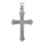 Sterling Silver Antiqued, Polished and Brushed Latin Cross Pendant