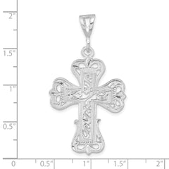 Sophia Jewelers Sterling Silver 925 Unisex S Design Polished Cross Pendant