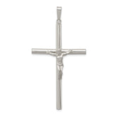 Sterling Silver Polished Hollow Crucifix Pendant