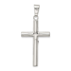 Sterling Silver 925 Polished Hollow 3D Crucifix Pendant