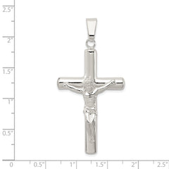 Sophia Jewelers 925 Sterling Silver Polished Crucifix Pendant 3D Anti-Tarnish