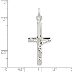 Sophia Jewelers Sterling Silver 925 Polished Crucifix Pendant Anti-Tarnish