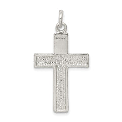 Sterling Silver 925 Polished Cross Pendant with Anti-Tarnish Finish