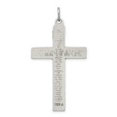 Sophia Jewelers Sterling Silver 925 INRI Crucifix Polished Prayer Pendant