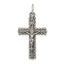 Sterling Silver Antiqued and Brushed INRI Crucifix Pendant