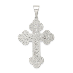 Sterling Silver Polished Crucifix Pendant