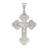 Sterling Silver Polished Crucifix Pendant