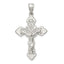 Sterling Silver Polished Crucifix Pendant