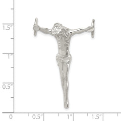 Sophia Jewelers Sterling Silver 925 Jesus Cross Pendant with Polished Anti-Tarnish Finish