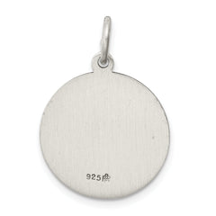 Sterling Silver 925 Pope Francis Medal with Antiqued Finish