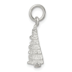 Sterling Silver 925 Christmas Tree Charm with Anti-Tarnish Finish