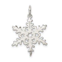 Sophia Jewelers 925 Sterling Silver Snowflake Pendant with Anti-Tarnish Finish