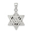Sterling Silver Antiqued Star of David Pendant