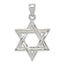 Sterling Silver Polished Star of David Pendant
