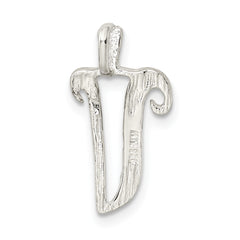 Sophia Jewelers Sterling Silver Letter V Pendant with Polished Finish