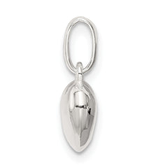 Sophia Jewelers Sterling Silver 925 Puff Heart Charm with Polished Finish Elegant and Timeless