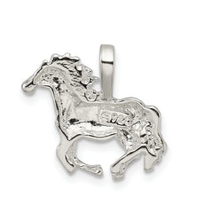 Sterling Silver 925 Horse Charm with Polished Anti-Tarnish Finish