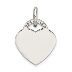 Sophia Jewelers 925 Sterling Silver Heart Pendant with Antiqued Finish