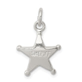 Sterling Silver Sheriff's Badge Charm