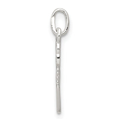 Sterling Silver 925 Polished Feet Pendant with Anti-Tarnish Finish