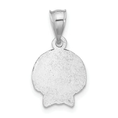Women's Sterling Silver Boy Head Pendant with Polished Finish