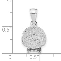 Women's Sterling Silver Boy Head Pendant with Polished Finish