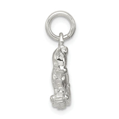 Sterling Silver 925 Rocking Horse Pendant with Polished Anti-Tarnish Finish