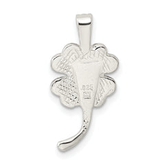 Sophia Jewelers 925 Sterling Silver Polished 4-Leaf Clover Charm