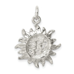 Sophia Jewelers 925 Sterling Silver Men's Sun Pendant with Polished Finish