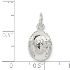 Sophia Jewelers 925 Sterling Silver Cowboy Hat Charm Polished Solid