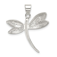 Sterling Silver 925 Dragonfly Pendant with Anti-Tarnish Solid Design