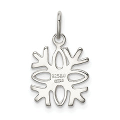 Sophia Jewelers Sterling Silver 925 Polished Snowflake Charm Elegant Design