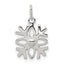 Sterling Silver Polished Snowflake Charm