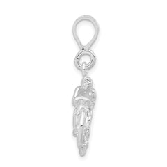Sophia Jewelers Sterling Silver 3D Bicycle Pendant Polished Unisex
