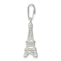 Sterling Silver 3D Eiffel Tower Charm Polished Elegance by Sophia Jewelers