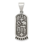 Sterling Silver Antiqued Good Luck Icon Pendant