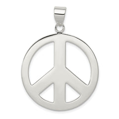 Sterling Silver Polished Peace Pendant