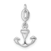 Sterling Silver Polished Anchor Charm