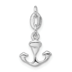 Sterling Silver Polished Anchor Charm