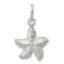 Sterling Silver Polished Starfish Charm