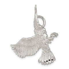 Sterling Silver 925 Men's Eagle Charm Pendant with Anti-Tarnish Coating